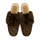 Gucci Brown Lawrence GG Slides