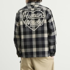 Human Made Men's Wool Check Shirt Jacket in Black