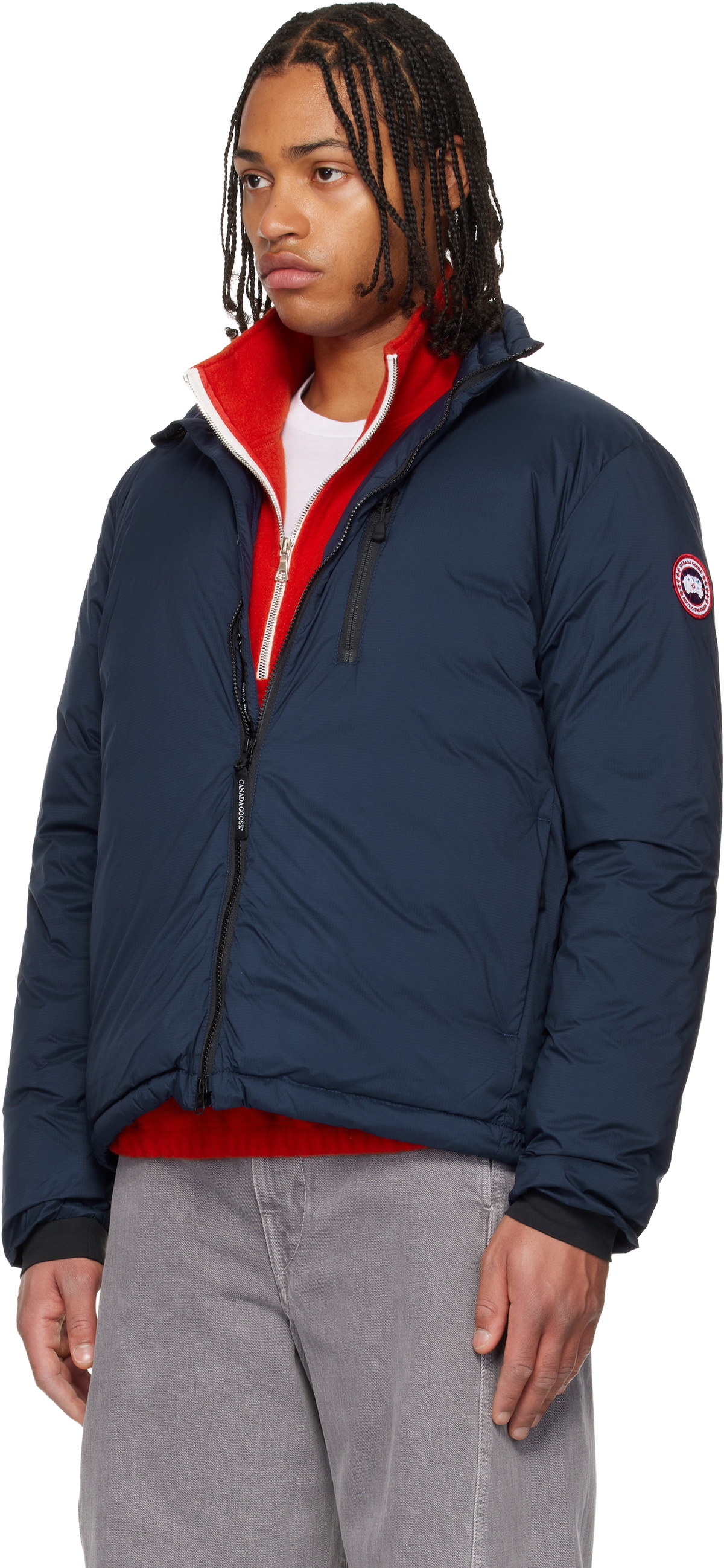 Canada Goose Navy Lodge Down Jacket