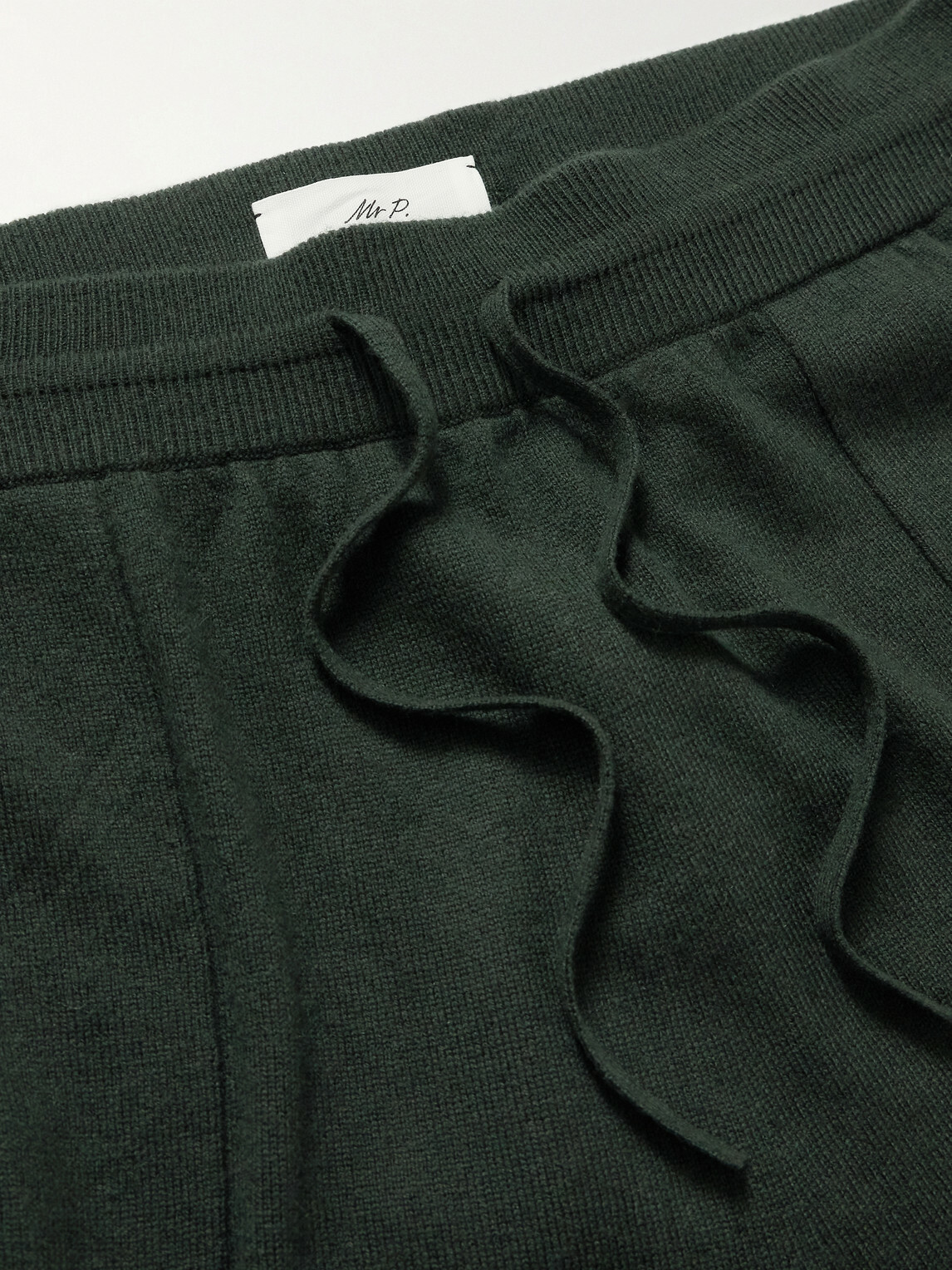 Mr P. - Tapered Wool and Cashmere-Blend Sweatpants - Green