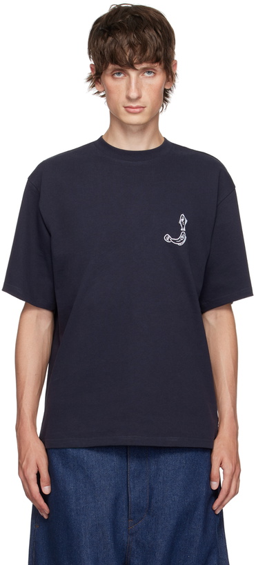 Photo: JACQUEMUS Navy La Casa 'Le t-shirt Merù' T-Shirt