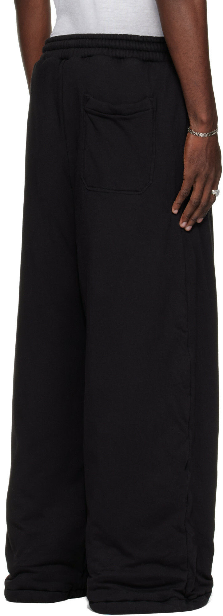 LU'U DAN Black Wadded Bontans Sweatpants