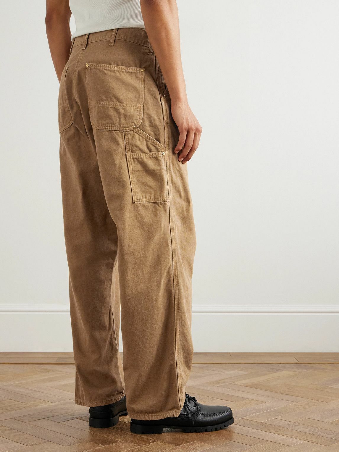 OrSlow - Oxford Painter Straight-Leg Cotton-Twill Trousers - Brown