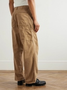 OrSlow - Oxford Painter Straight-Leg Cotton-Twill Trousers - Brown