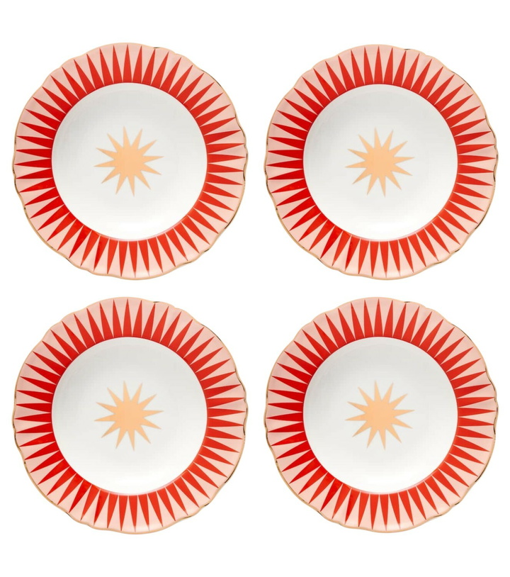 Photo: Bitossi Baleno set of 4 porcelain soup plates