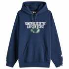Men's AAPE Monogram Hoody in Navy
