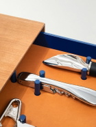 L'Atelier Du Vin - Le Plateau Wood, Lacquer, Leather and Chromed Metal Wine Tool and Tray Set