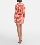 Eres Twins striped cotton voile shorts