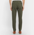 Lardini - Pleated Stretch-Cotton Drawstring Trousers - Green