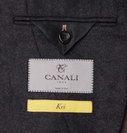 Canali - Kei Slim-Fit Unstructured Mélange Wool Blazer - Brown