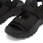 Moncler Women's Trailgrip Vela Sandals in Black