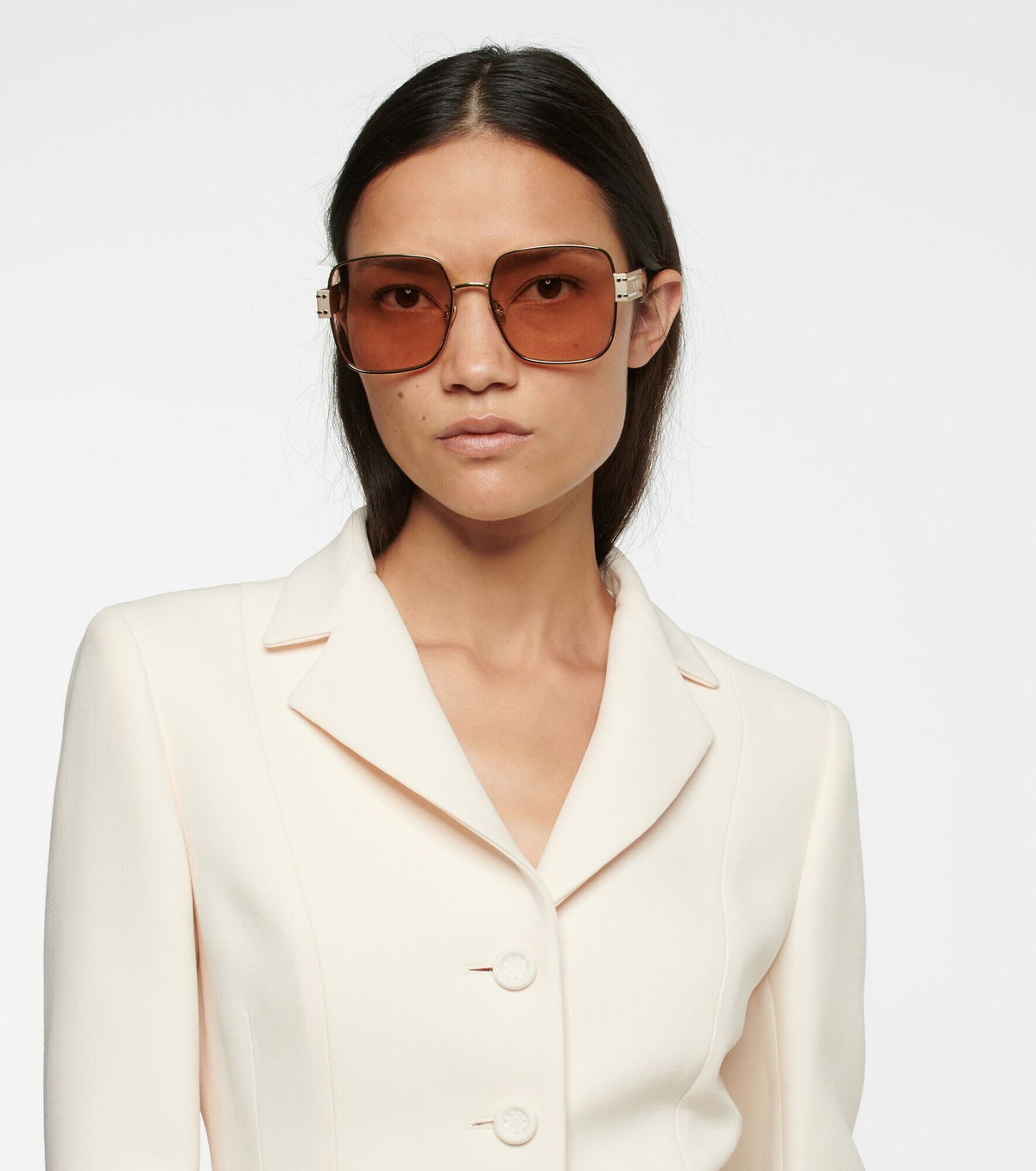 DIORSIGNATURE S4U Gold Oversized Square Sunglasses