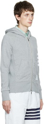 Thom Browne Gray 4-Bar Hoodie