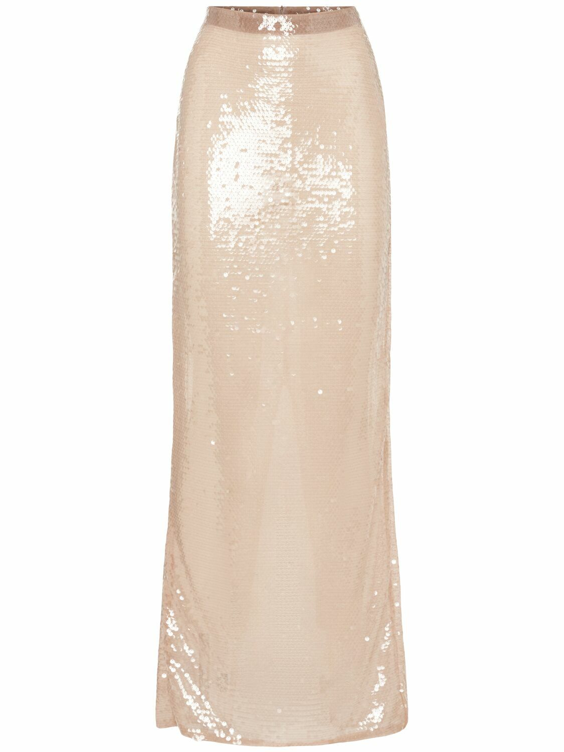 Giuseppe di Morabito Embellished ribbed-knit midi skirt