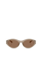 Diesel Oval sunglasses - Sunglasses - Unisex - Brown