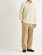 GIULIVA HERITAGE - Taddeo Waffle-Knit Cotton Polo Shirt - Neutrals