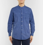 Massimo Alba - Grandad-Collar Striped Cotton Shirt - Men - Blue