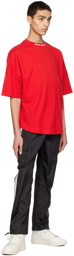 Palm Angels Red Oversized T-Shirt