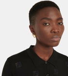 Fendi Crystal-embellished stud earring