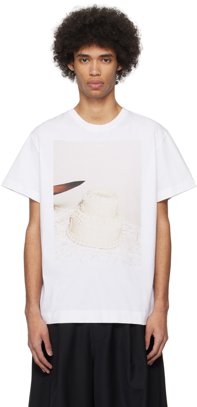 Simone Rocha Cake Course Simone Rocha White Cutting Cake T-Shirt Simone Rocha