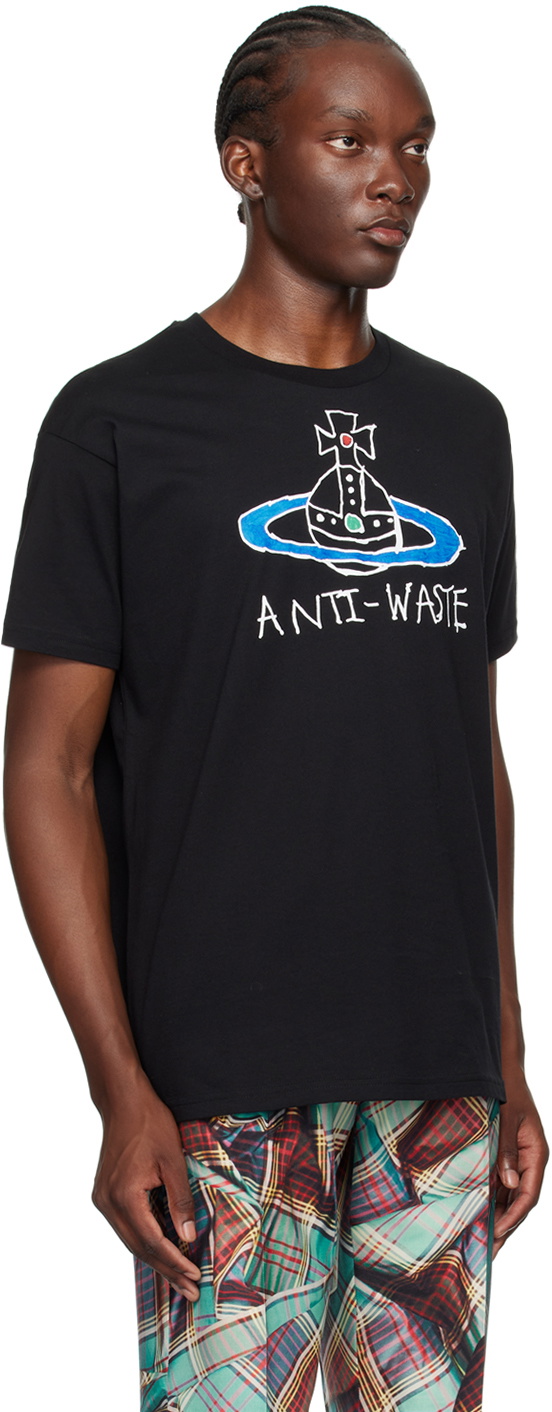Vivienne Westwood Black 'Anti-Waste' Classic T-Shirt Vivienne Westwood
