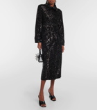 Self-Portrait Sequined coat