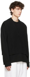 Wooyoungmi Black Double Layer Knit Sweater