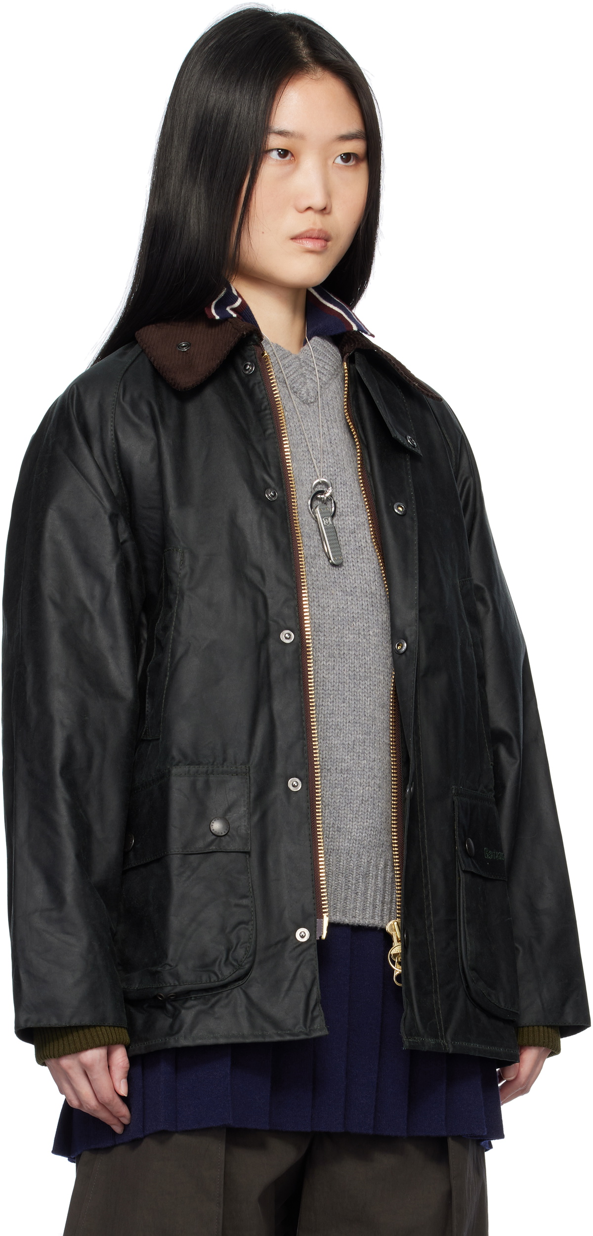Barbour Black Bedale Waxed Jacket Barbour