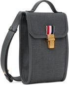 Thom Browne Gray Crossbody Phone Holder