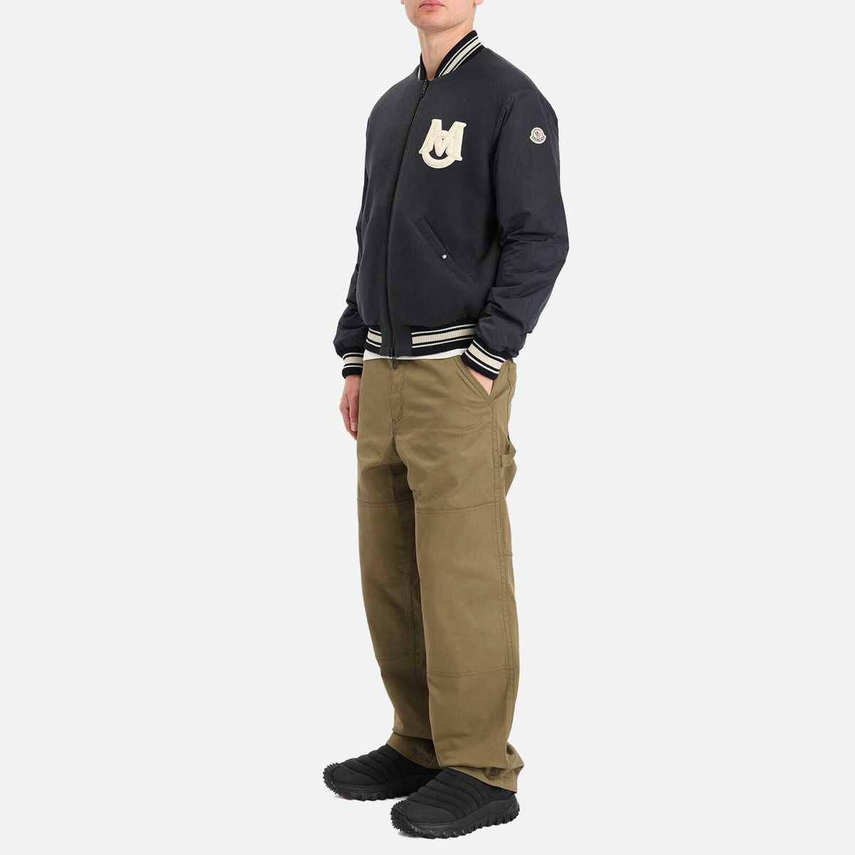 Moncler Men's Vennes Bomber Jacket in Navy