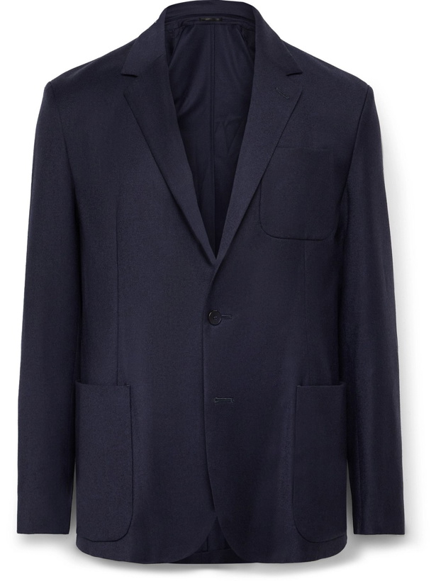 Photo: Paul Smith - Gents Unstructured Wool and Cashmere-Blend Suit Jacket - Blue
