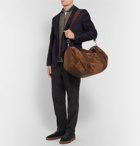 Brunello Cucinelli - Suede and Full-Grain Leather Holdall - Men - Tan