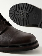 George Cleverley - Taron II Pebble-Grain Leather Derby Boots - Brown