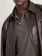 James Perse - Open-Collar Cotton-Jersey Polo Shirt - Green