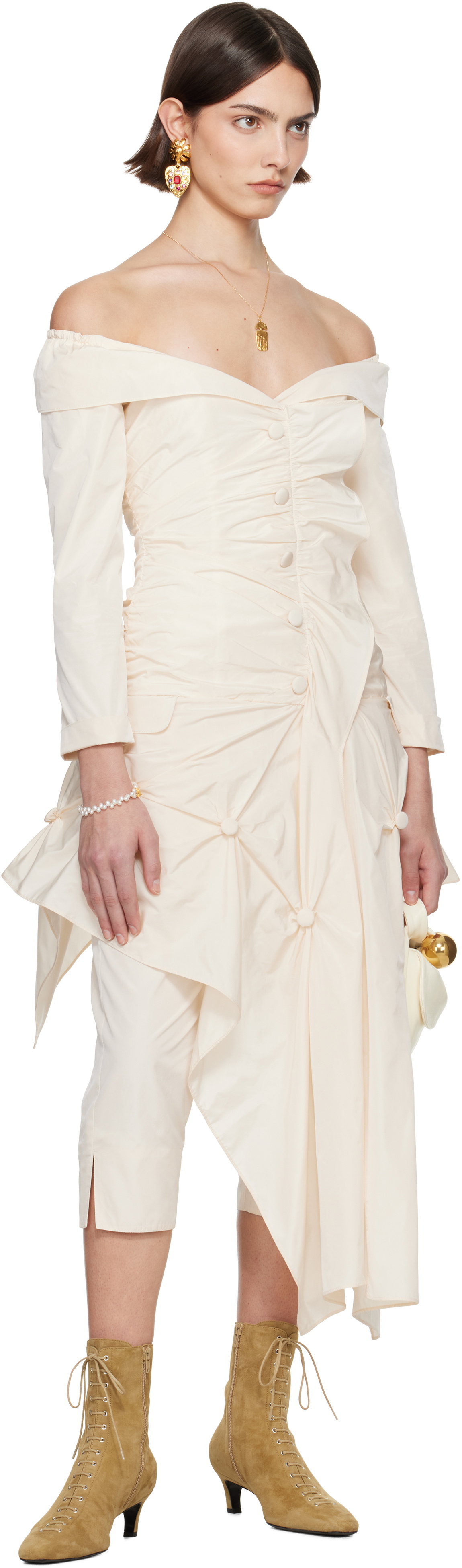 Renaissance Renaissance SSENSE Exclusive Bridal Capsule Coco Minidress