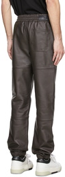 AMIRI Brown Leather Lounge Pants