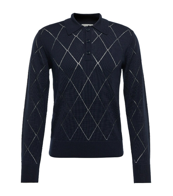 Photo: Dries Van Noten Embroidered wool polo sweater