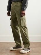 John Elliott - Corpus Straight-Leg Garment-Dyed Cotton-Canvas Cargo Trousers - Green