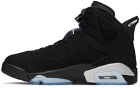 Nike Jordan Black & Silver Air Jordan 6 Retro Sneakers