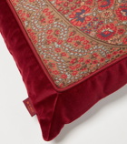 Etro Embroidered cotton-blend cushion