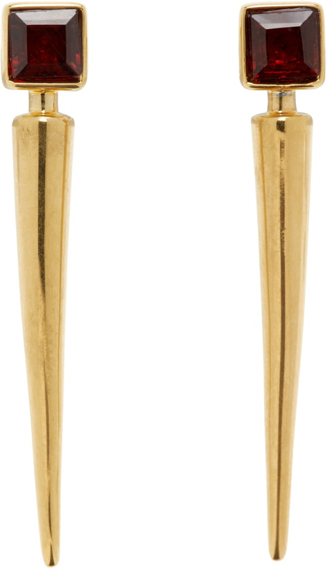 Photo: Jil Sander Garnet Earrings
