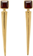 Jil Sander Garnet Earrings