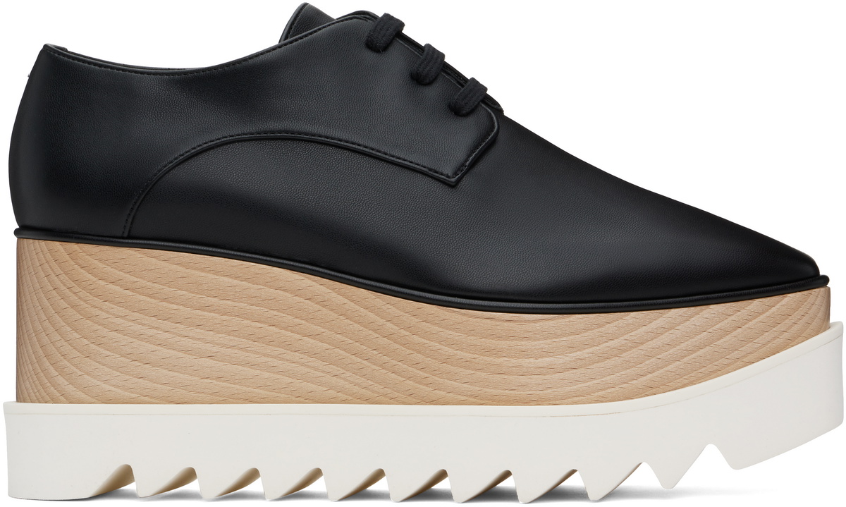 Stella McCartney Black Elyse Platform Derbys