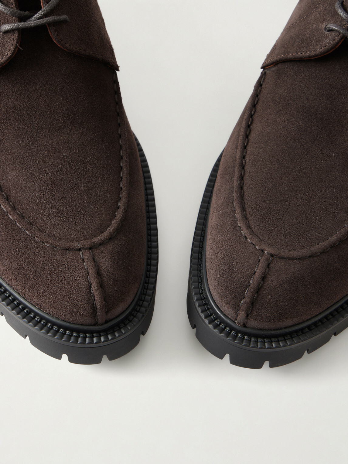 Thom Browne - Suede Derby Shoes - Brown