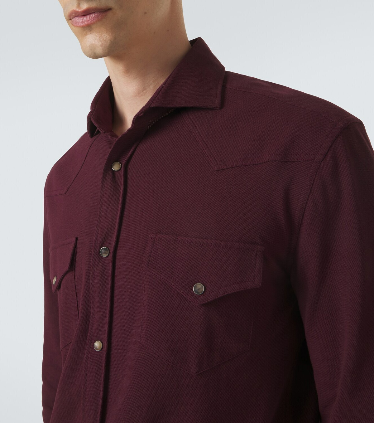 Brunello Cucinelli Cotton piqué shirt