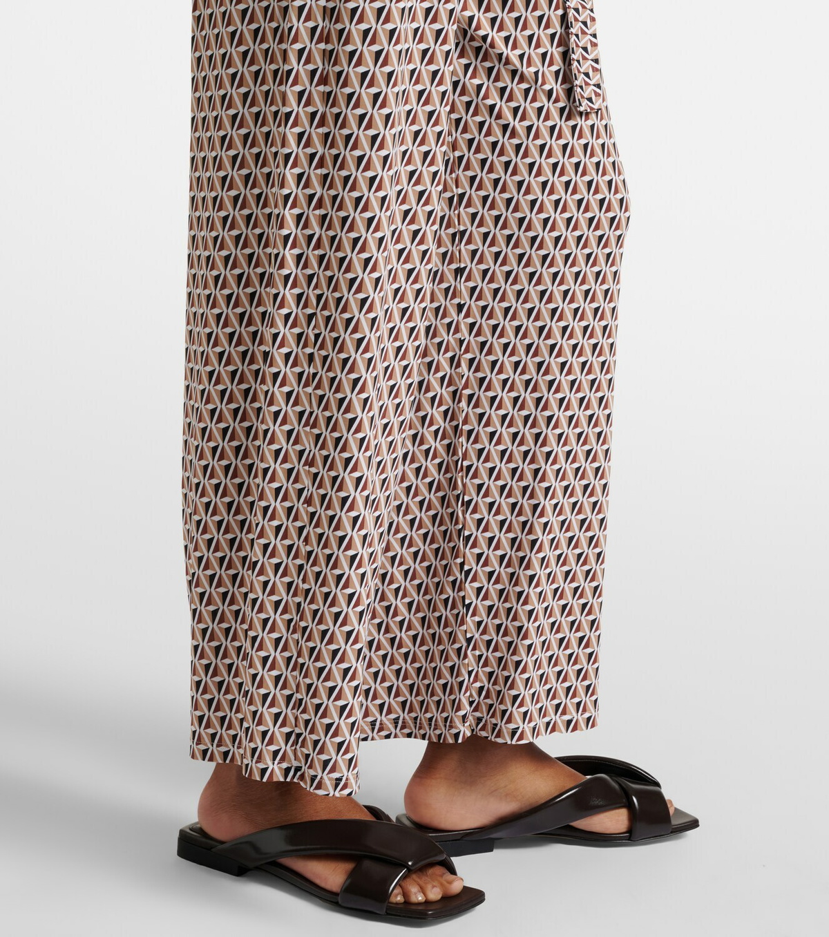 Max Mara Belted printed jumpsuit