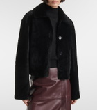 Joseph Reversible shearling and leather jacket
