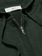 Mr P. - Wool and Cashmere-Blend Zip-Up Hoodie - Green