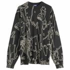 Lo-Fi Men's Emulsion Knit Sweater in Black