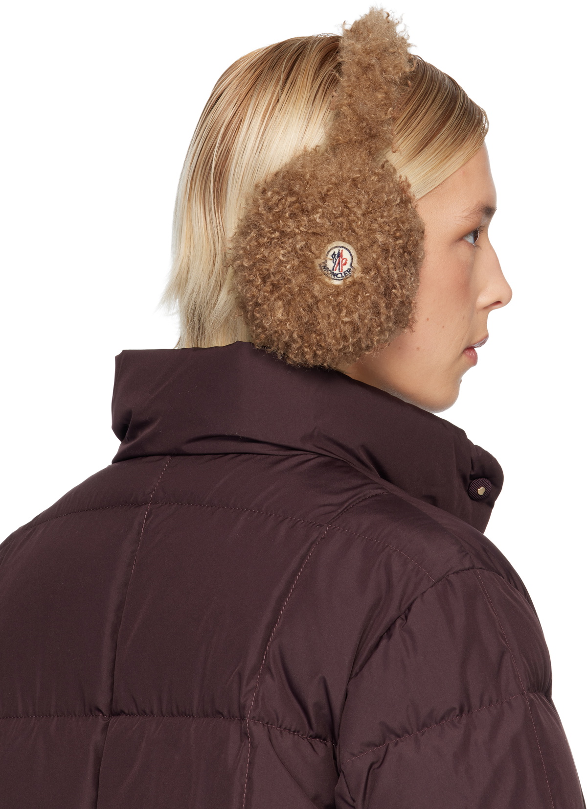 Moncler Brown Logo Ear Muffs